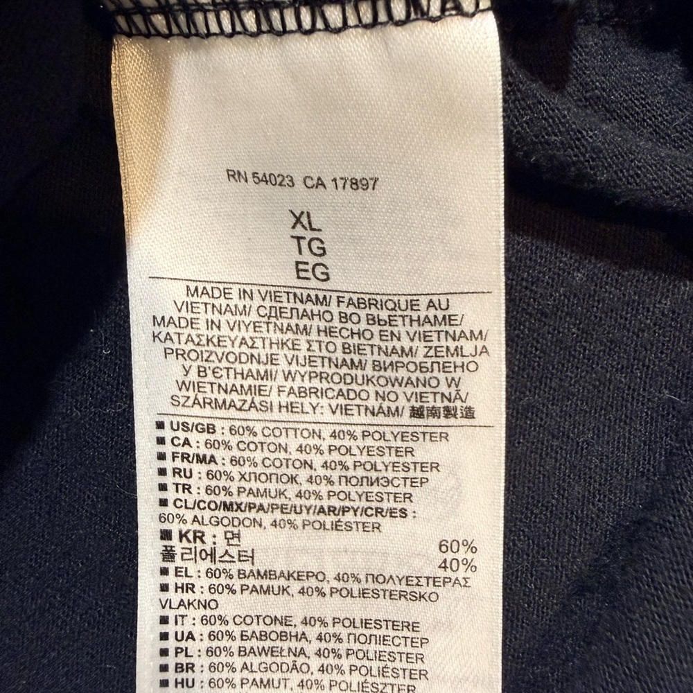 Banana Republic BR 78 Graphic T Shirt XL Black Cross Logo Crewneck Casual Tee - Picture 7 of 7